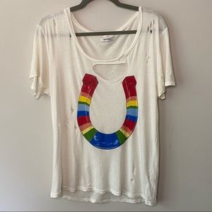 Lauren Moshi Graphic Tee Size S